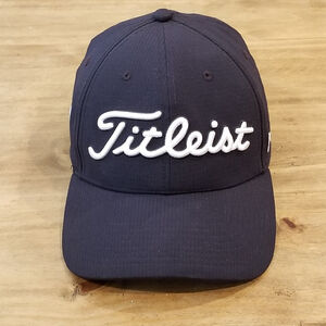 Titleist Hat Cap Size M/L Black Flex Stretch Fitted Golf